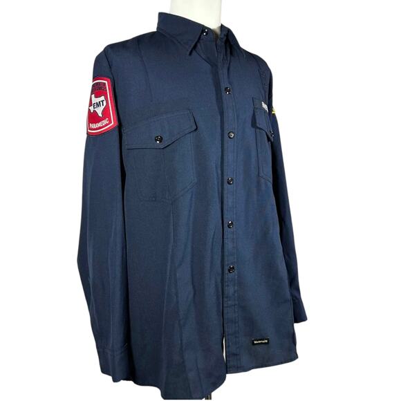 Desoto EMT Paramedic Fire & Rescue Firefighter Shirt Fire Resistant Size XL - Picture 3 of 9